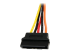 StarTech.com 6in Latching SATA Power Y Splitter Cable Adapter - Lähikuva