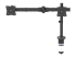 StarTech.com Desk Mount Triple Monitor Arm, Ergonomic VESA 3 Monitor Mount up to 27", Articulating & Height Adjustable Pole Mount, Tilt/Swivel/Rotate LCD/LED Screen, Desk Clamp/Grommet - Lähikuva