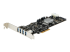 StarTech.com 4 Port USB 3.0 PCIe Card w/ 4 Dedicated Channels - Vasen kulma