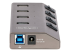 StarTech.com 4-Port Self-Powered USB-C Hub with Individual On/Off Switches, USB 3.0 5Gbps Expansion Hub w/Power Supply, Desktop/Laptop USB-C to USB-A Hub, 4x BC 1.2 (1.5A), USB Type C Hub - Vasen puoli