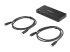 StarTech.com 2 Port USB C KVM Switch, 4K 60Hz HDMI, Compact Dual Port UHD USB Type C Desktop Mini KVM Switch with USB C Cables, Bus Powered, MacBook iPad Pro ThinkPad IdeaPad EliteBook - Oikea kulma