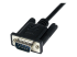 StarTech.com 1m Black DB9 RS232 Serial Null Modem Cable F/M - Oikea kulma