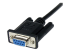 StarTech.com 1m Black DB9 RS232 Serial Null Modem Cable F/M - Oikea kulma