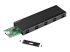 StarTech.com USB-C 10Gbps to M.2 NVMe or M.2 SATA SSD Enclosure, External M.2 PCIe/SATA NGFF SSD Enclosure, Portable Aluminum Case, USB Type-C & USB-A Host Cables, For 2230/2242/2260/2280 - Sisällä