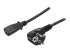 StarTech.com 3m (10ft) Computer Power Cord, 18AWG, EU Schuko to C13 Power Cord, 10A 250V, Black Replacement AC Cord, TV/Monitor Power Cable, Schuko CEE 7/7 to IEC 60320 C13 Power Cord - Oikea kulma