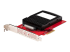 StarTech.com U.3 to PCIe Adapter Card, PCIe 4.0 x4 Adapter For 2.5" U.3 NVMe SSDs, SFF-TA-1001 PCI Express Add-in Card for Desktops/Servers, TAA Compliant - Vasen kulma