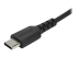 StarTech.com 2m USB A to USB C Charging Cable, Durable Fast Charge & Sync USB 2.0 to USB Type C Data Cord, Rugged TPE Jacket Aramid Fiber M/M 3A Black, Samsung S10, S20, iPad Pro, Pixel - Lähikuva