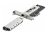 StarTech.com M.2 NVMe SSD to PCIe x4 Mobile Rack/Backplane with Removable Tray for PCI Express Expansion Slot, Tool-less Installation, PCIe 4.0/3.0 Hot-Swap Drive Bay, Key Lock - Vasen kulma