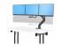 StarTech.com Crossbar Triple Monitor Desk Mount, VESA 75x75/100x100 - Oikea kulma