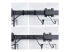 StarTech.com Crossbar Triple Monitor Desk Mount, VESA 75x75/100x100 - Lähikuva