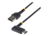 StarTech.com 1ft (30cm) USB A to C Charging Cable Right Angle, Heavy Duty Fast Charge USB-C Cable, USB 2.0 A to Type-C, Durable and Rugged Aramid Fiber, 3A, S20/iPad/Pixel - Oikea kulma
