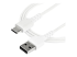 StarTech.com 2m USB A to USB C Charging Cable, Durable Fast Charge & Sync USB 2.0 to USB Type C Data Cord, Rugged TPE Jacket Aramid Fiber M/M 3A White, Samsung S10, S20, iPad Pro, Pixel - Oikea kulma