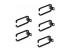 StarTech.com 5-Pack 1U Vertical Cable Management D-Ring Hooks, Cable Manager For 19" Server Racks/Cabinets, Network Rack Wire Organizers, Cable Guide Rings - Oikea kulma