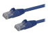 StarTech.com 3m CAT6 Ethernet Cable, 10 Gigabit Snagless RJ45 650MHz 100W PoE Patch Cord, CAT 6 10GbE UTP Network Cable w/Strain Relief, Blue, Fluke Tested/Wiring is UL Certified/TIA - Oikea kulma