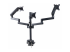 StarTech.com Triple Monitor Desk Mount For Up To Three 27in Screens, VESA 75x75/100x100, Tool-Less Arm Adjustments, C-Clamp/Grommet Mount, Spring-Assisted Arms - Takaisin