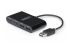 StarTech.com 4-Port USB 2.0 Hub, USB Bus Powered, Small Travel Mini USB Hub, USB 2.0 Splitter, Multi-Port Portable USB Hub, 480Mbps, Overcurrent Protection (OCP) - Oikea kulma