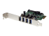 StarTech.com 4-Port PCI Express SuperSpeed USB 3.0 Controller Card with UASP - Oikea kulma