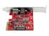 StarTech.com 2-Port 10Gbps USB-A & USB-C PCIe Card, USB 3.1 Gen 2 PCI Express Type C/A Host Controller Card Adapter, USB 3.2 Gen 2x1 PCIe Desktop Expansion Add-On Card, Windows/macOS/Linux - Oikea puoli