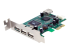StarTech.com 4 Port PCI Express Low Profile High Speed USB Card - Vasen kulma