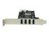 StarTech.com 4-Port USB 3.0 PCI Express Card Adapter - Vasen puoli