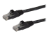 StarTech.com 2m CAT6 Ethernet Cable, 10 Gigabit Snagless RJ45 650MHz 100W PoE Patch Cord, CAT 6 10GbE UTP Network Cable w/Strain Relief, Black, Fluke Tested/Wiring is UL Certified/TIA - Oikea kulma