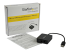 StarTech.com USB to Fiber Optic Converter, 100Mbps, USB 2.0 to Fiber Network Adapter, 100BASE-FX SC Female Duplex Multimode Fiber/MMF Compatible, 2Km, Compact USB to Fiber LAN Adapter - Vasen kulma