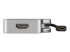 StarTech.com USB C Multiport Video Adapter with HDMI, VGA, Mini DisplayPort or DVI, USB Type C Monitor Adapter to HDMI 2.0 or mDP 1.2 (4K 60Hz), VGA or DVI (1080p), Space Gray Aluminum - Oikea puoli
