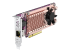 QNAP QM2-2P10G1TB - Tallennuslaitteen ohjain - Vasen kulma