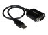 StarTech.com 1 ft USB to RS232 Serial DB9 Adapter Cable with COM Retention - Oikea kulma