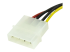StarTech.com 6in 4 Pin LP4 to SATA Power Cable Adapter - Lähikuva