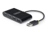 StarTech.com 4-Port USB 2.0 Hub, USB Bus Powered, Small Travel Mini USB Hub, USB 2.0 Splitter, Multi-Port Portable USB Hub, 480Mbps, Overcurrent Protection (OCP) - Vasen kulma