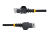 StarTech.com 2m CAT6 Ethernet Cable, 10 Gigabit Snagless RJ45 650MHz 100W PoE Patch Cord, CAT 6 10GbE UTP Network Cable w/Strain Relief, Black, Fluke Tested/Wiring is UL Certified/TIA - Multi-angle