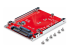 StarTech.com M.2 to U.3 Adapter, For M.2 NVMe SSDs, PCIe M.2 Drive to 2.5inch U.3 (SFF-TA-1001) Host Adapter/Converter, TAA Compliant - Oikea kulma