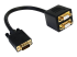 StarTech.com 1 ft. VGA to VGA Splitter Cable - Vasen kulma