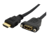 StarTech.com 3ft HDMI Female to Male Adapter, 4K High Speed Panel Mount HDMI Cable, 4K 30Hz UHD HDMI, 10.2 Gbps Bandwdith, 4K HDMI 1.4 Video, HDCP 1.4, HDMI Female to HDMI Male Cable - Oikea kulma
