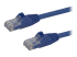 StarTech.com 100ft CAT6 Ethernet Cable, 10 Gigabit Snagless RJ45 650MHz 100W PoE Patch Cord, CAT 6 10GbE UTP Network Cable w/Strain Relief, Blue, Fluke Tested/Wiring is UL Certified/TIA - Oikea kulma