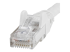 StarTech.com 100ft CAT6 Ethernet Cable, 10 Gigabit Snagless RJ45 650MHz 100W PoE Patch Cord, CAT 6 10GbE UTP Network Cable w/Strain Relief, White, Fluke Tested/Wiring is UL Certified/TIA - Lähikuva