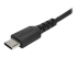 StarTech.com 1m USB A to USB C Charging Cable, Durable Fast Charge & Sync USB 2.0 to USB Type C Data Cord, Rugged TPE Jacket Aramid Fiber M/M 3A Black, Samsung S10, S20, iPad Pro, Pixel - Lähikuva
