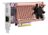 QNAP QM2-2P10G1TB - Tallennuslaitteen ohjain - Vasen kulma