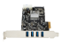 StarTech.com 4 Port USB 3.0 PCIe Card w/ 4 Dedicated Channels - Vasen puoli