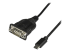 StarTech.com USB C to Serial Adapter Cable with COM Port Retention, 16" (40cm) USB Type C to RS232 (DB9) Serial COM Port Converter Cable, For PLCs, Scanners, Printers, Windows/macOS/Linux - Oikea kulma