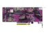 QNAP QM2-2P10G1TB - Tallennuslaitteen ohjain - Takaisin