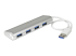 StarTech.com 4 Port Portable USB 3.0 Hub with Built-in Cable - Vasen kulma