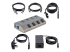 StarTech.com 4-Port Self-Powered USB-C Hub with Individual On/Off Switches, USB 3.0 5Gbps Expansion Hub w/Power Supply, Desktop/Laptop USB-C to USB-A Hub, 4x BC 1.2 (1.5A), USB Type C Hub - Vasen kulma