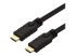 StarTech.com 10m(30ft) HDMI 2.0 Cable, 4K 60Hz Active HDMI Cable, CL2 Rated for In Wall Installation, Long Durable High Speed Ultra-HD HDMI Cable, HDR 10, 18Gbps, Male to Male Cord, Black - Oikea kulma