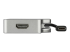 StarTech.com USB C Multiport Video Adapter with HDMI, VGA, Mini DisplayPort or DVI, USB Type C Monitor Adapter to HDMI 2.0 or mDP 1.2 (4K 60Hz), VGA or DVI (1080p), Space Gray Aluminum - Vasen puoli