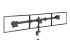 StarTech.com Desk Mount Triple Monitor Arm, Ergonomic VESA 3 Monitor Mount up to 27", Articulating & Height Adjustable Pole Mount, Tilt/Swivel/Rotate LCD/LED Screen, Desk Clamp/Grommet - Vasen kulma