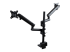 StarTech.com Desk Mount Dual Monitor Arm, Full Motion Monitor Mount for 2x VESA Displays up to 32" (up to 17lb/8kg), Ergonomic Vertical Stackable Arms, Articulating, Height Adjustable - Multi-angle