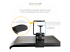 StarTech.com Under-Desk Keyboard Tray, Clamp-on Keyboard Holder, Supports up to 12kg (26.5lb), Sliding Keyboard and Mouse Drawer with C-Clamps, Height Adjustable Keyboard Tray - Lähikuva