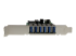 StarTech.com 7 Port PCI Express USB 3.0 Card - Vasen puoli